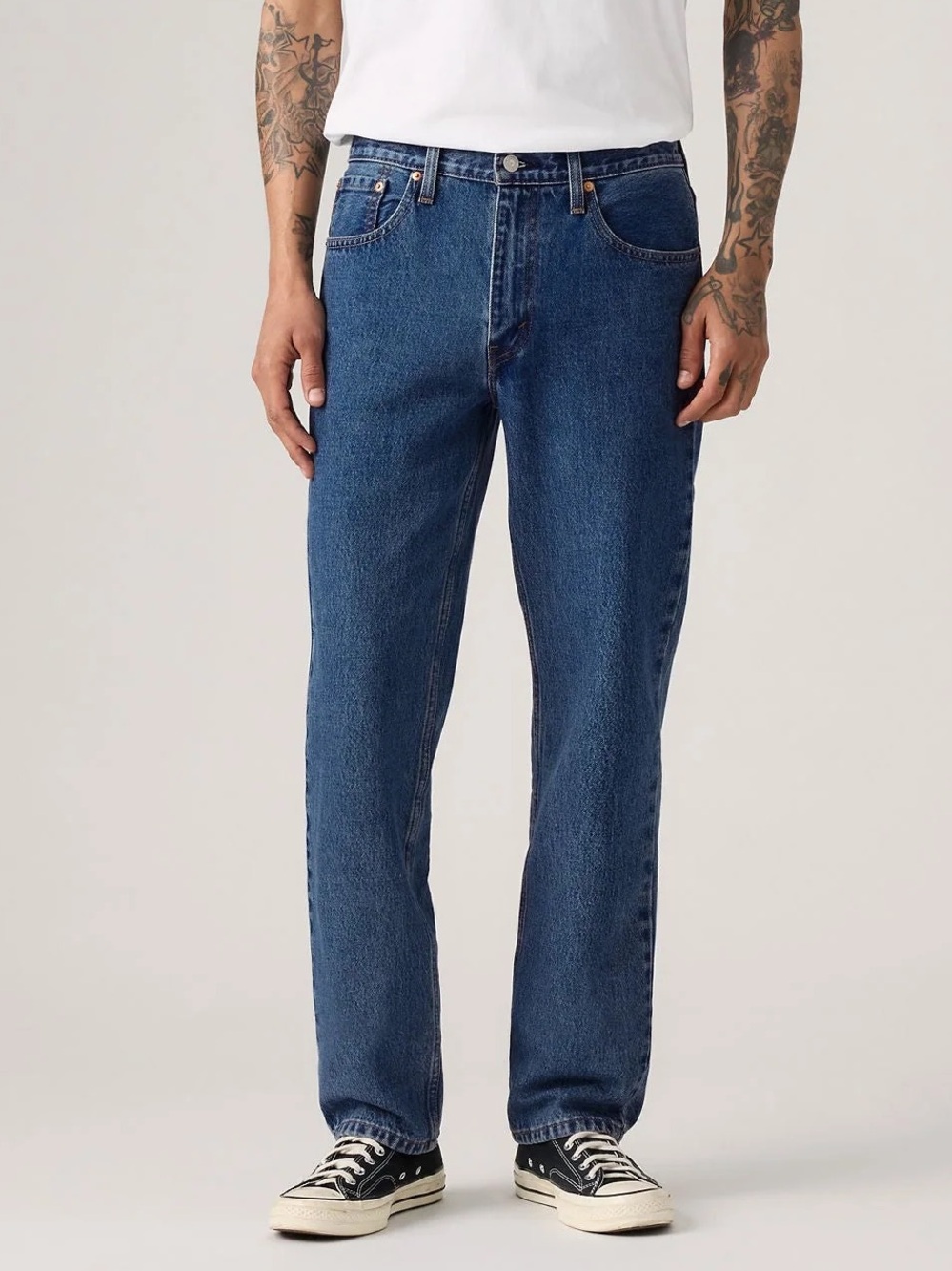 New Levi’s Men's Dark Blue Denim Jeans - Classic Straight Fit